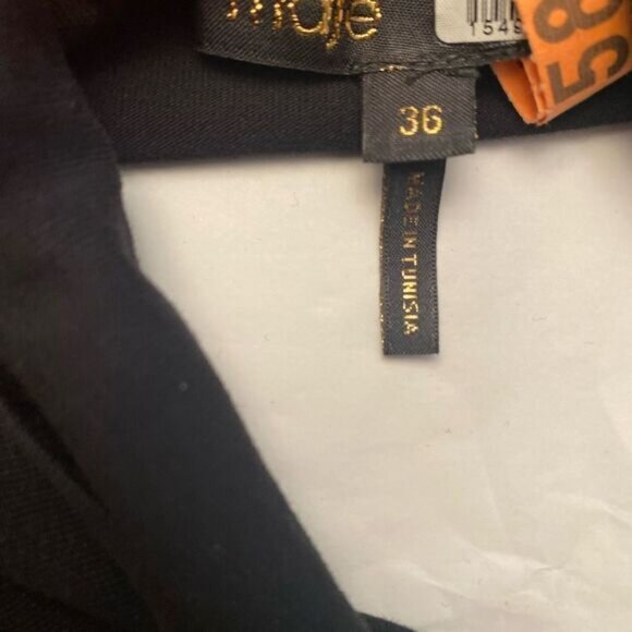 Maje Long Sleeve Shirt Dress Plaid Bottom Size US Small Eu 36 - Picture 5 of 6